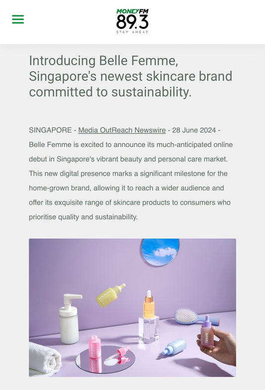 Press Release by MoneyFm - belle femme