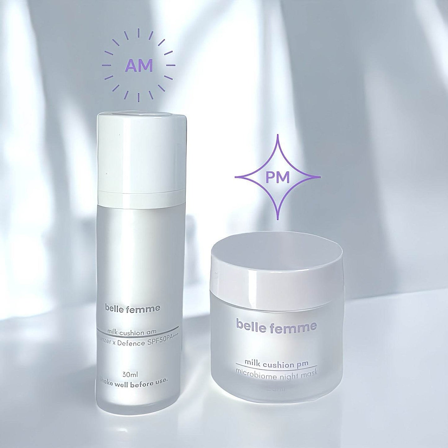 milk cushion am | Moisturizer x Defence SPF50PA+++ - belle femme