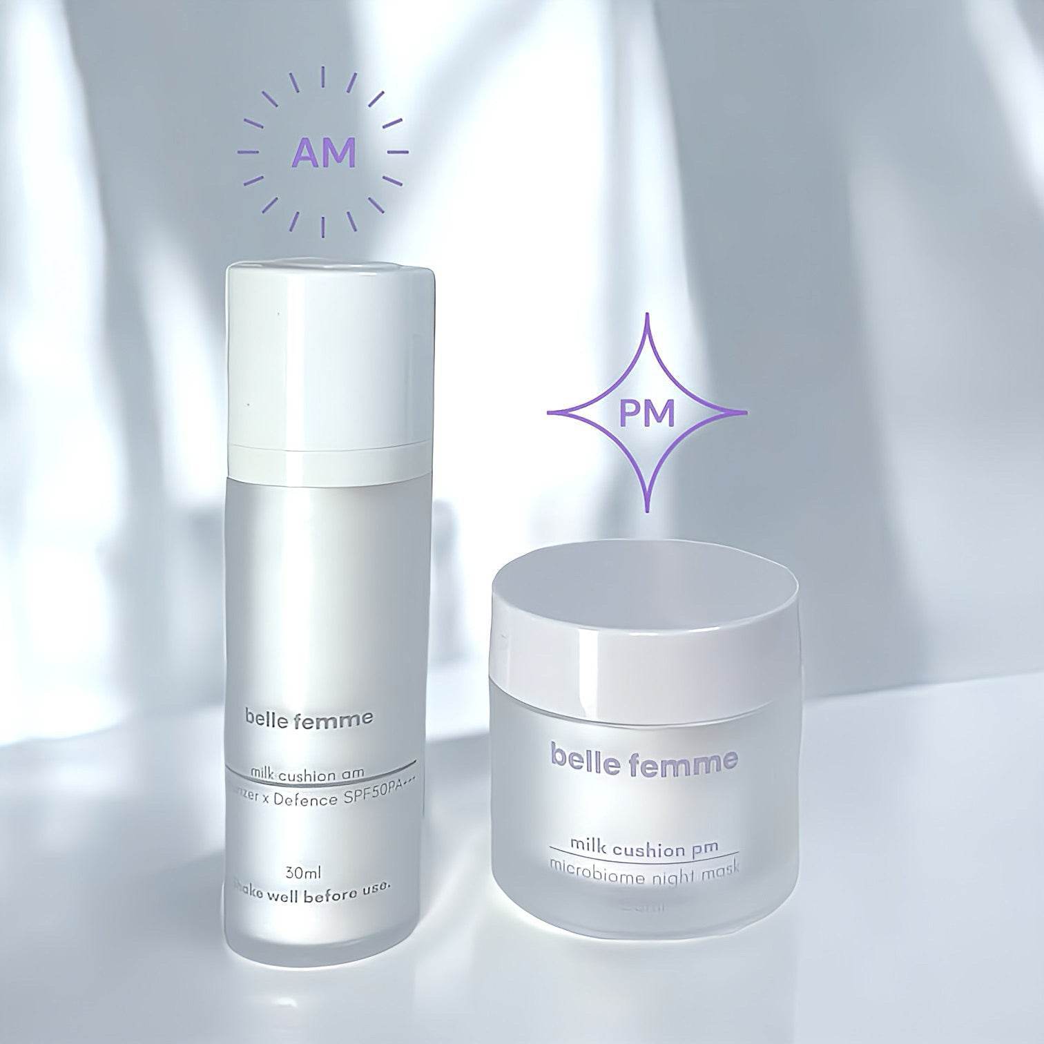 milk cushion am | Moisturizer x Defence SPF50PA+++ - belle femme