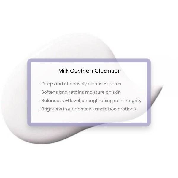 milk cushion cleanser - belle femme