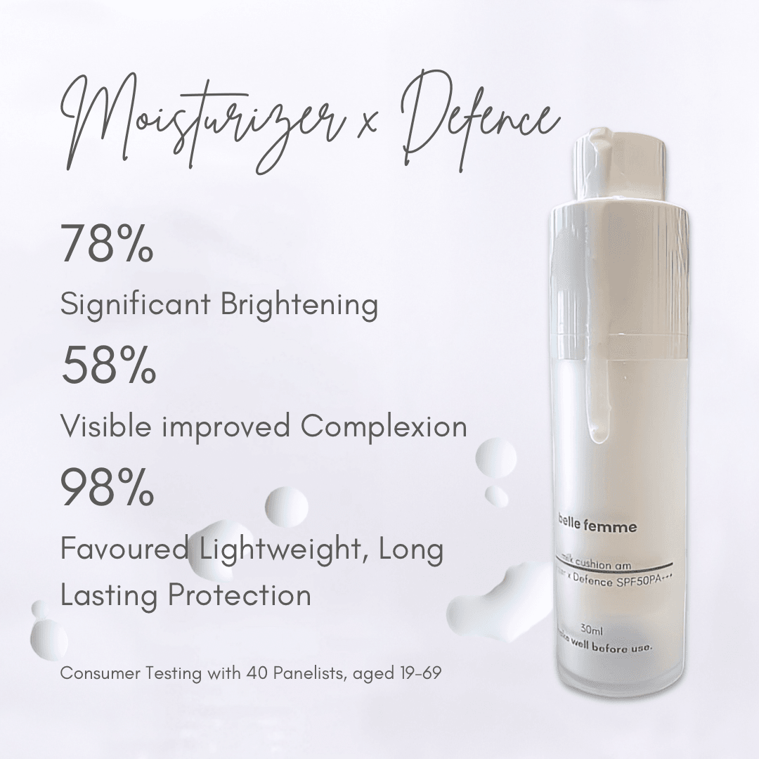 milk cushion am | Moisturizer x Defence SPF50PA+++ - belle femme