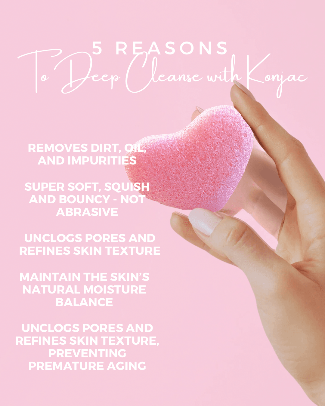 Konjac Sponge Twin Pack | Gentle Facial Scrub - belle femme