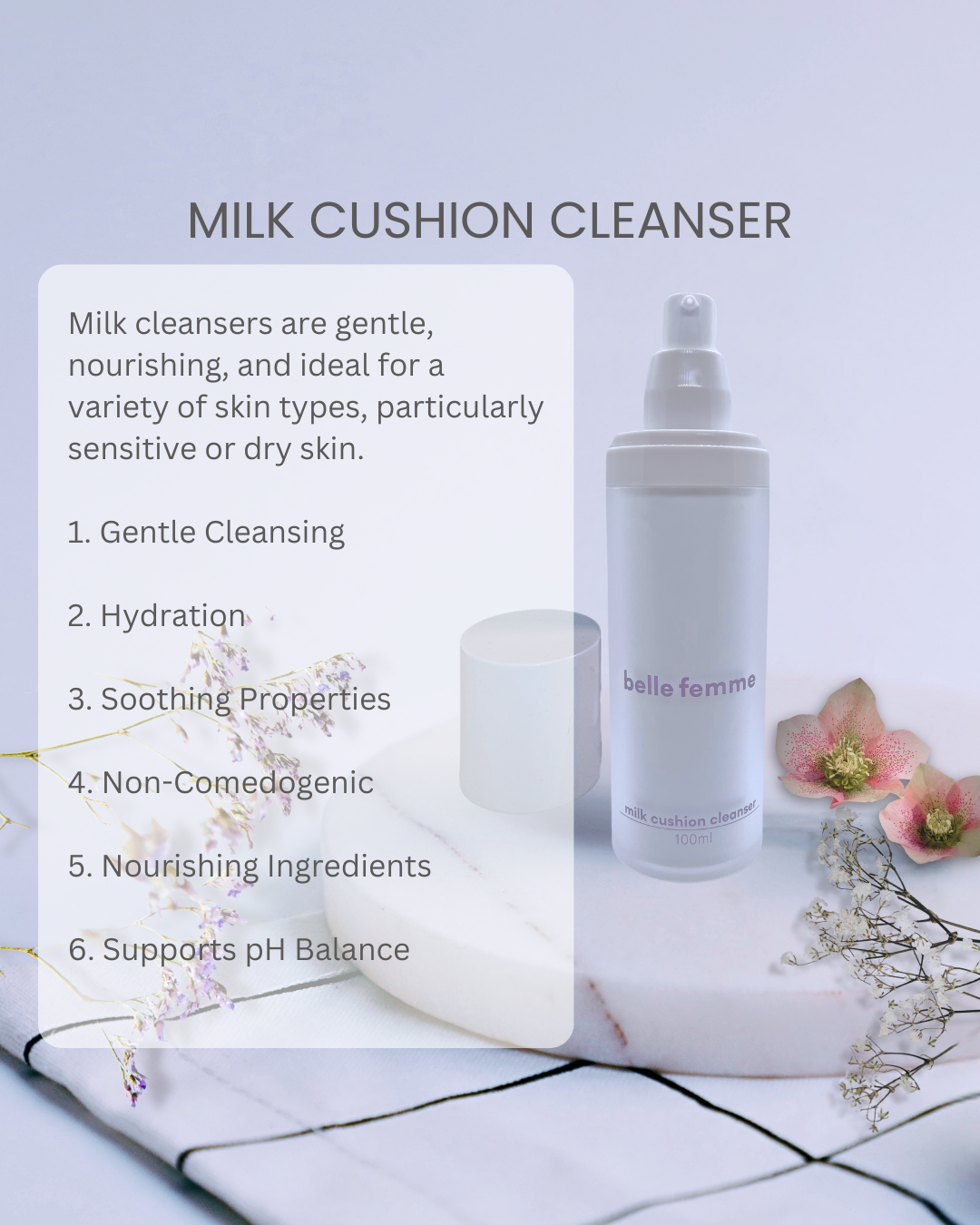 milk cushion cleanser