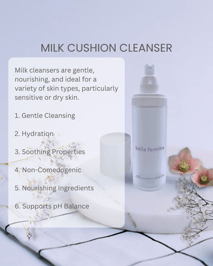 milk cushion cleanser - belle femme