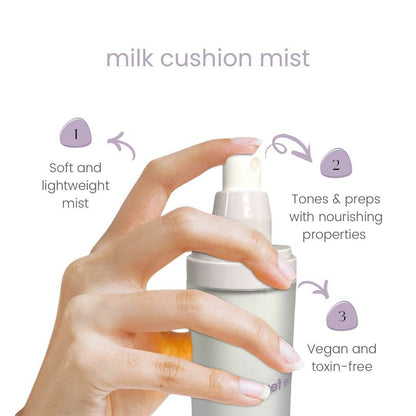 milk cushion mist | microbiome essence - belle femme