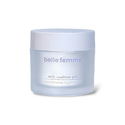 milk cushion pm | microbiome sleeping mask - belle femme