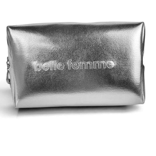 Belle Femme Metallic Cosmetic Pouch