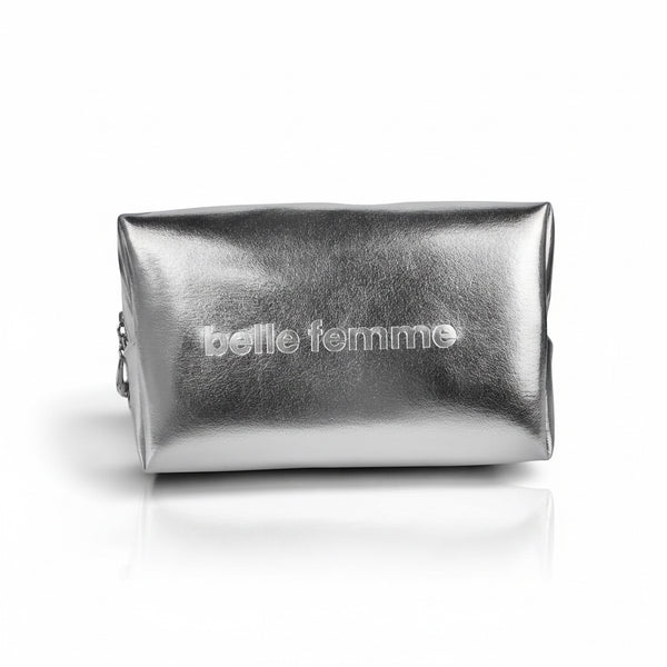 Belle Femme Metallic Cosmetic Pouch