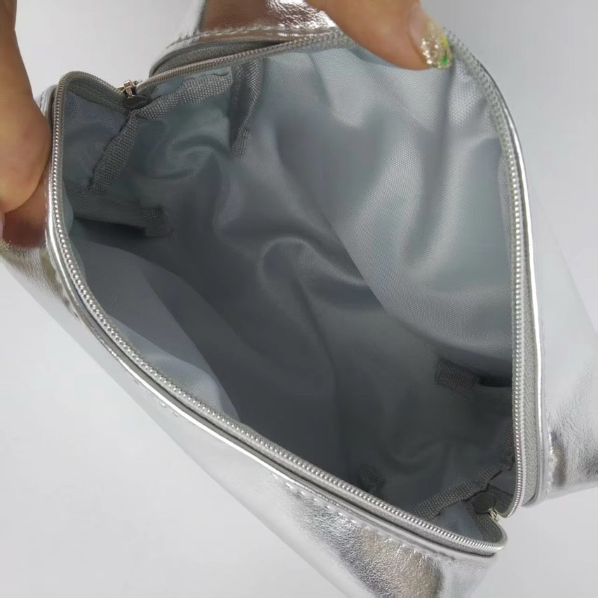 Belle Femme Metallic Cosmetic Pouch