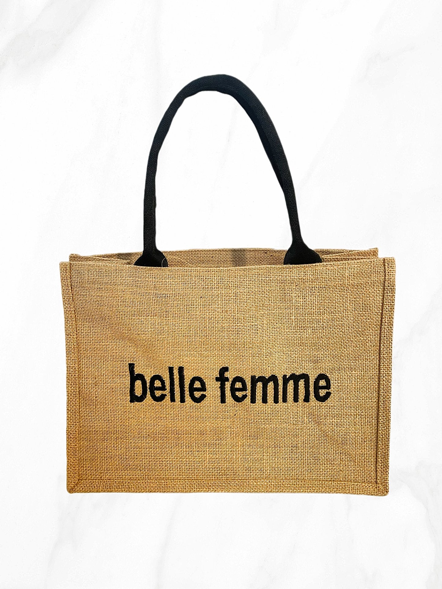 Belle Femme Jute Tote Bag (M)